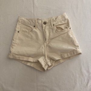 Forever 21 Off-white Jean shorts